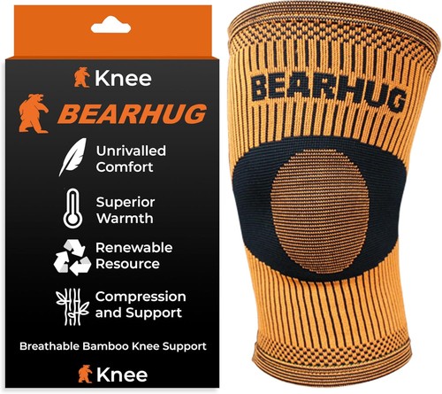 Bamboo knee compression sleeve - bamboo,